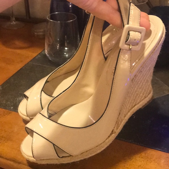Audrey Brooke Slide on Wedges Sz 7 - Picture 1 of 8